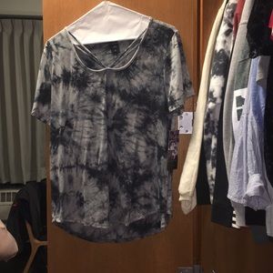 light and dark grey tie-dye top